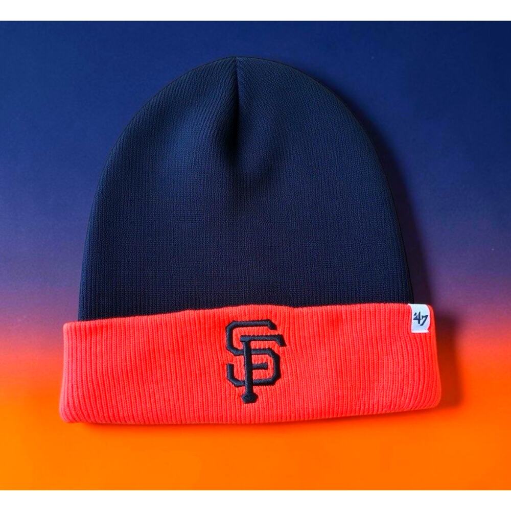 San Francisco Giants Cuffed Beanie ColorBlock Embroidered Baseball 47 Brand OS